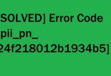 ERROR CODE [PII_PN_24F218012B1934B5]